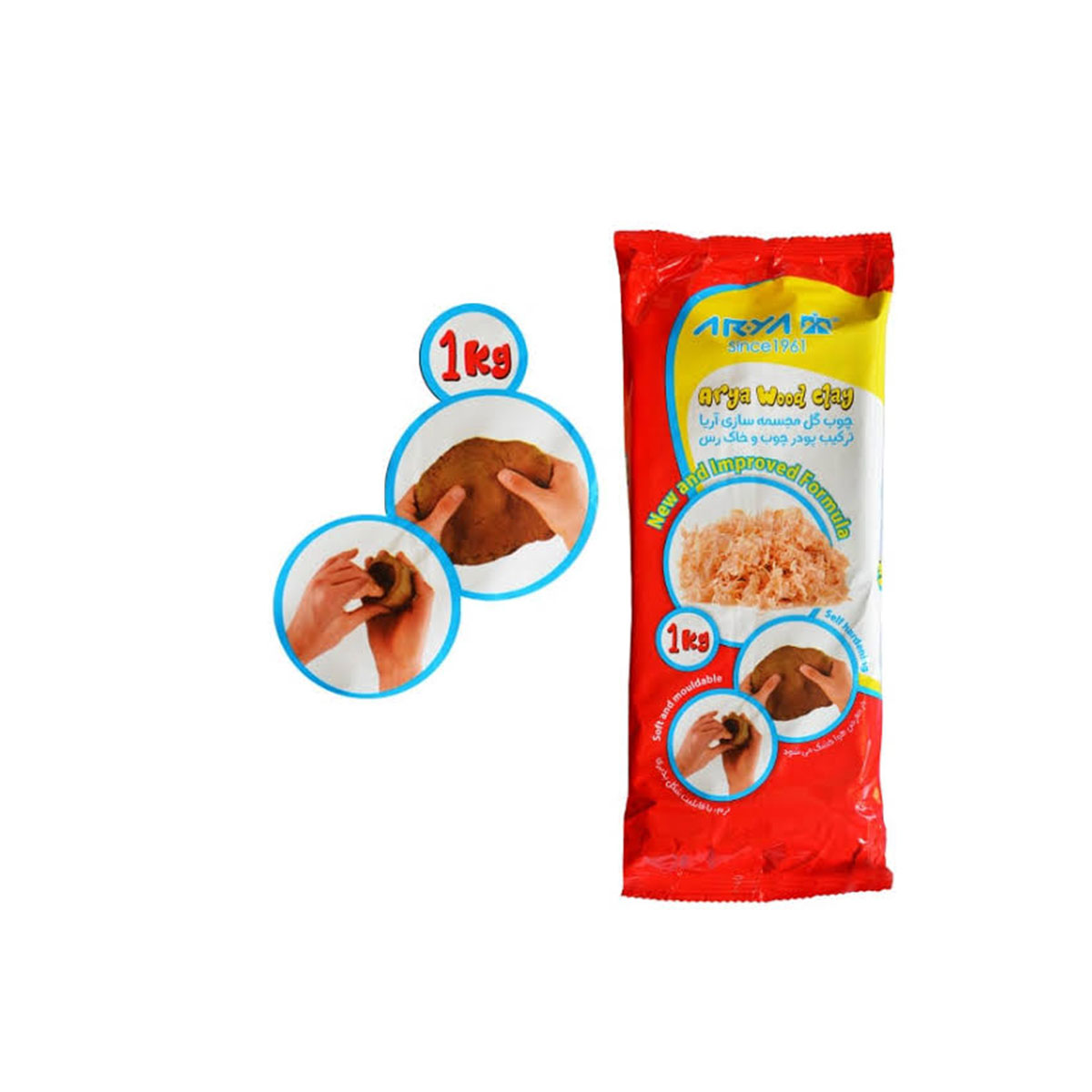چوب گل مجسمه سازی آریا – 1 کیلویی